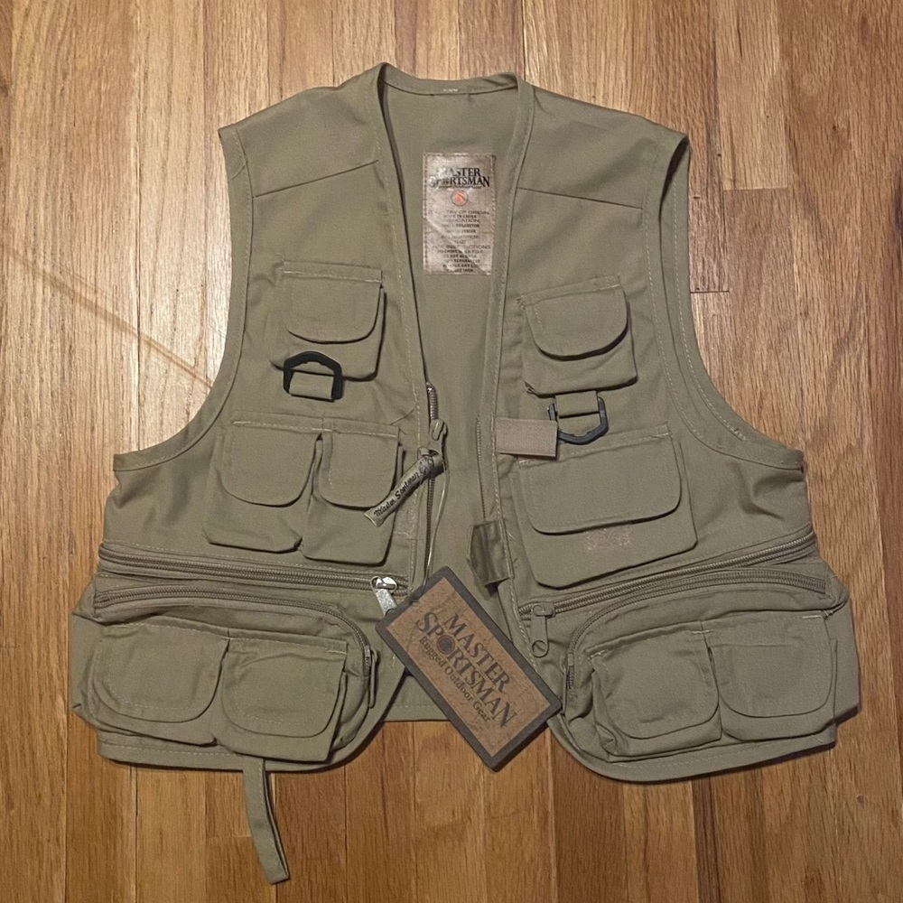 Brand New “Master Sportsman”Boys Fishing Vest